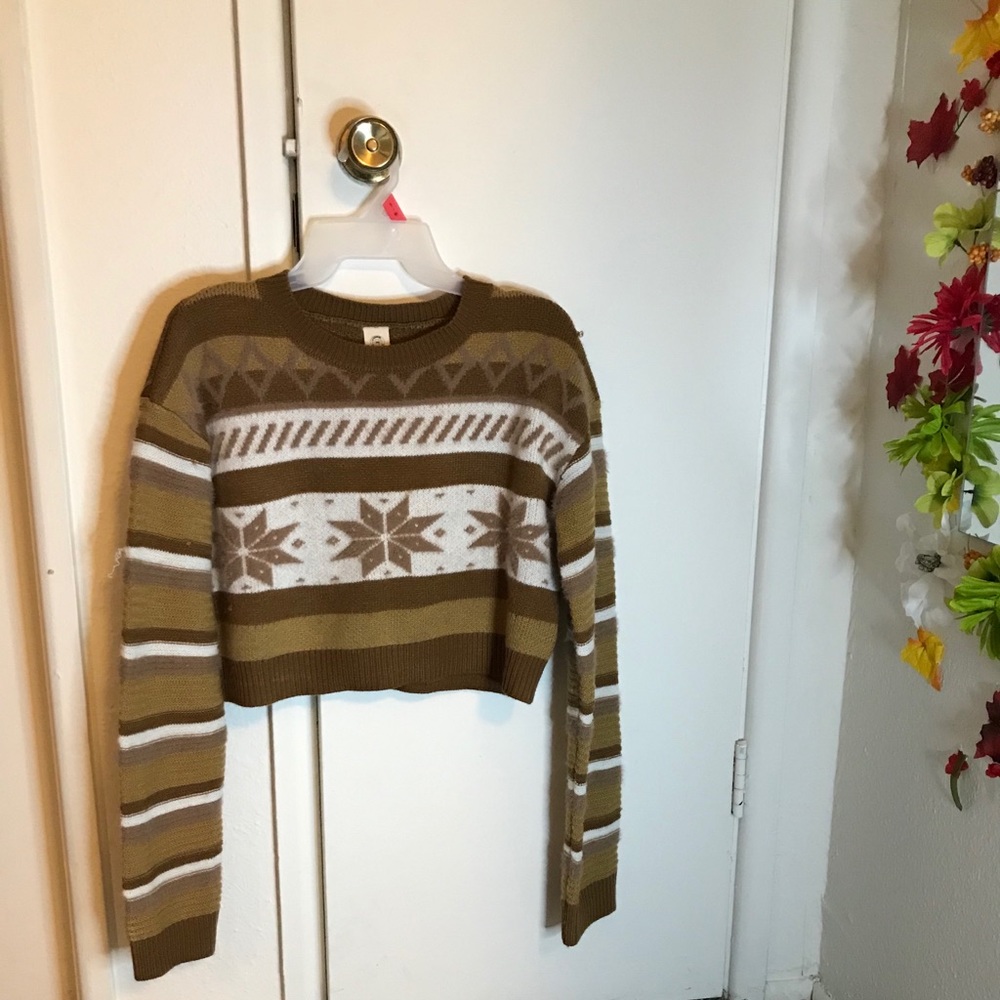 Crop Top Knit Sweater